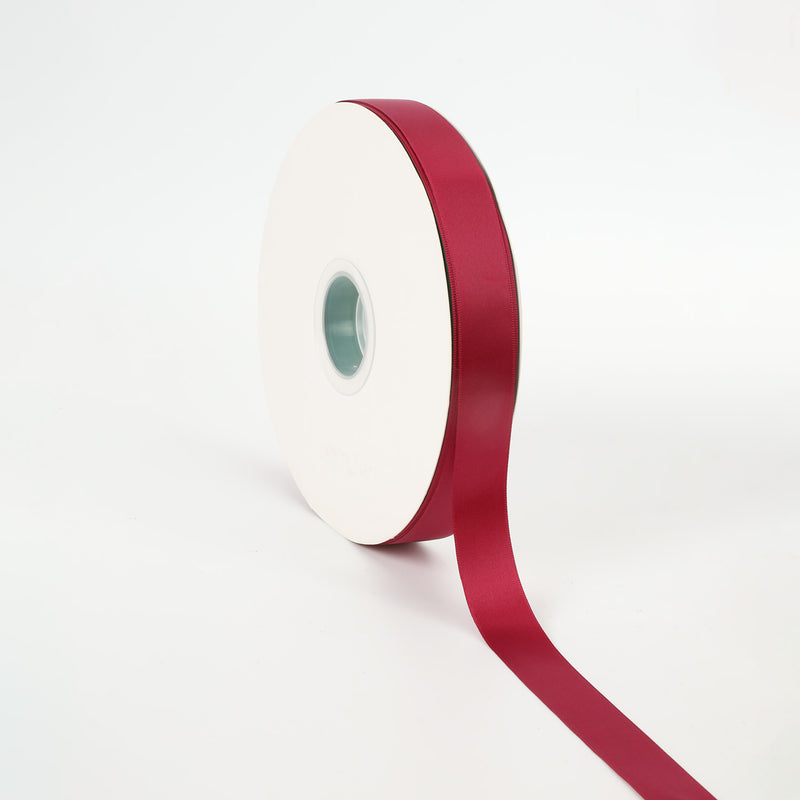 7/8" Double Face Satin Ribbon | Scarlet (260) | 100 Yard Roll