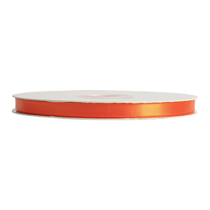 3/8" Double Face Satin Ribbon | Torrid Orange (750) | 100 Yard Roll