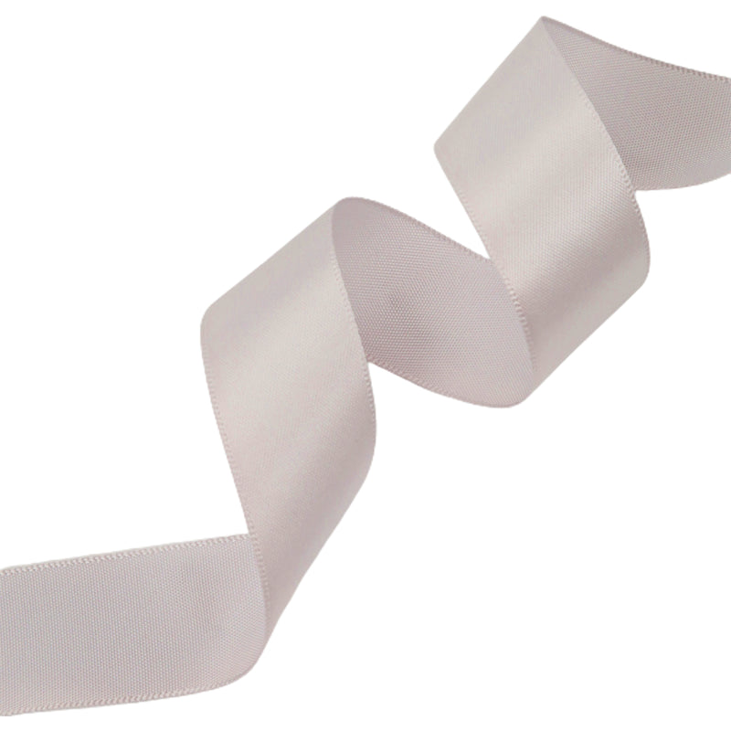 7/8" Double Face Satin Ribbon | Silver (012) |100 Yard Roll