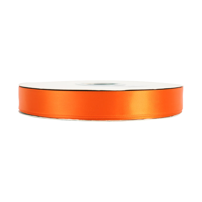 7/8" Double Face Satin Ribbon | Torrid Orange (750) | 100 Yard Roll