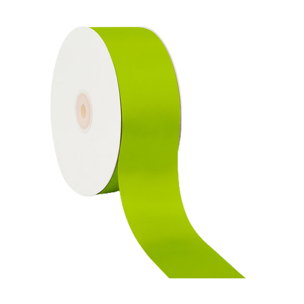 2 1/4" Double Face Satin Ribbon | Kiwi (548) | 50 Yard Roll