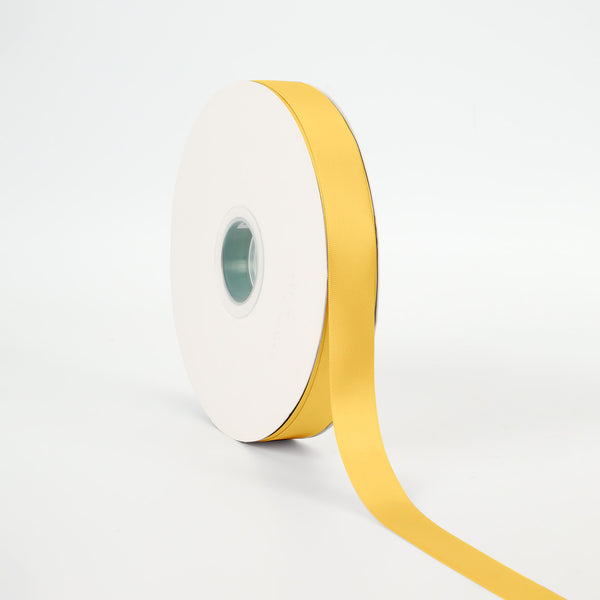 7/8" Double Face Satin Ribbon | Old Gold (690) | 100 Yard Roll