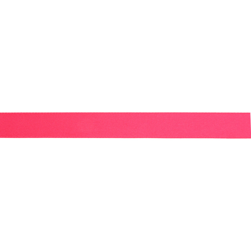 3/8" Double Face Satin Ribbon | Shocking Pink (175) | 100 Yard Roll