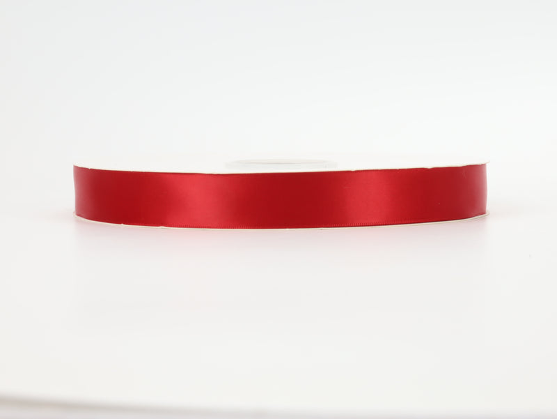 7/8" Double Face Satin Ribbon | Red (250) | 100 Yard Roll