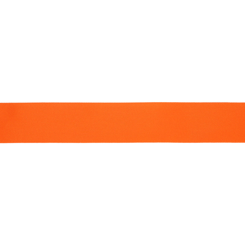 7/8" Double Face Satin Ribbon | Torrid Orange (750) | 100 Yard Roll