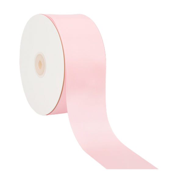 2 1/4" Double Face Satin Ribbon | Lt Pink (117) | 50 Yard Roll