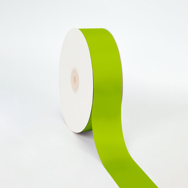 1 1/2" Double Face Satin Ribbon | Kiwi (548) | 50 Yard Roll