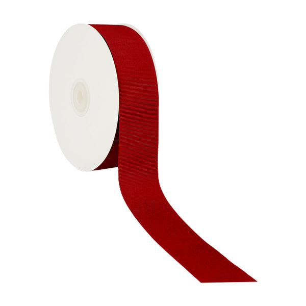 1 1/2" Textured Grosgrain Ribbon | Scarlet (260) | 50 Yard Roll