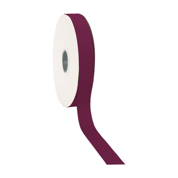 7/8" Textured Grosgrain Ribbon | Wine (275) | 100 Yard Roll