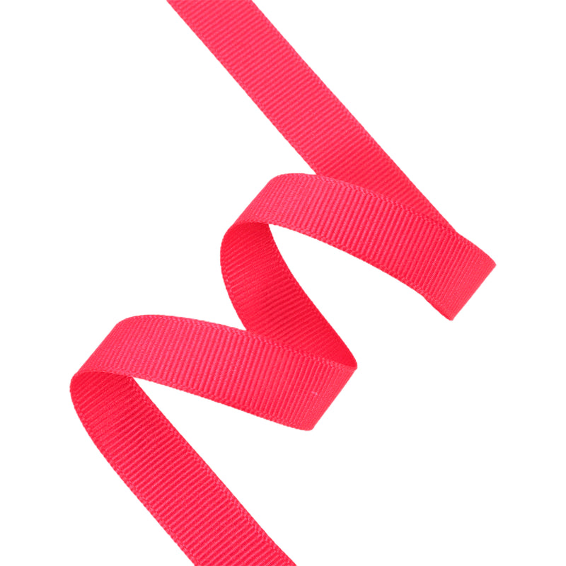 5/8" Textured Grosgrain Ribbon | Shocking Pink (175) | 100 Yard Roll