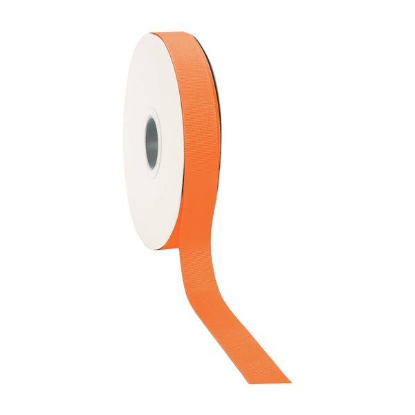 7/8" Textured Grosgrain Ribbon | Torrid Orange (750) | 100 Yard Roll