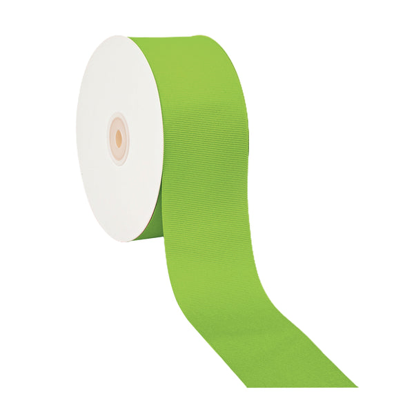 2 1/4" Textured Grosgrain Ribbon | Kiwi (548) | 50 Yard Roll