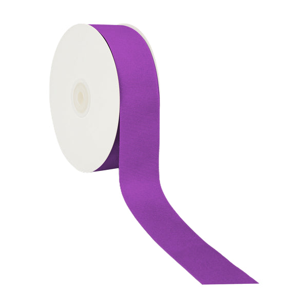 1 1/2" Textured Grosgrain Ribbon | Purple (465) | 50 Yard Roll