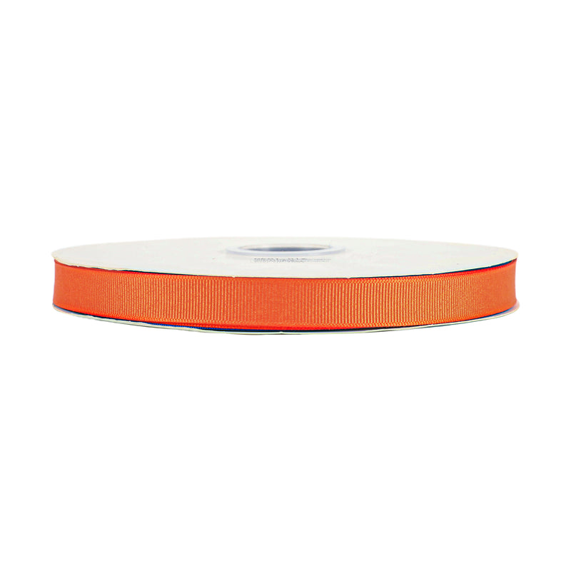 5/8" Textured Grosgrain Ribbon | Torrid Orange (750) | 100 Yard Roll