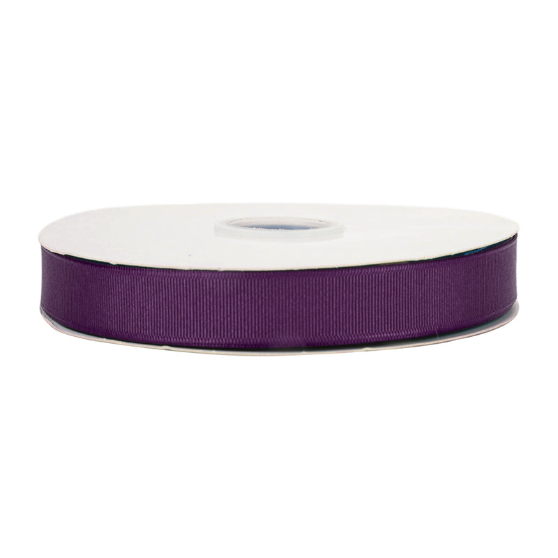 7/8" Textured Grosgrain Ribbon | Plum (285) | 100 Yard Roll