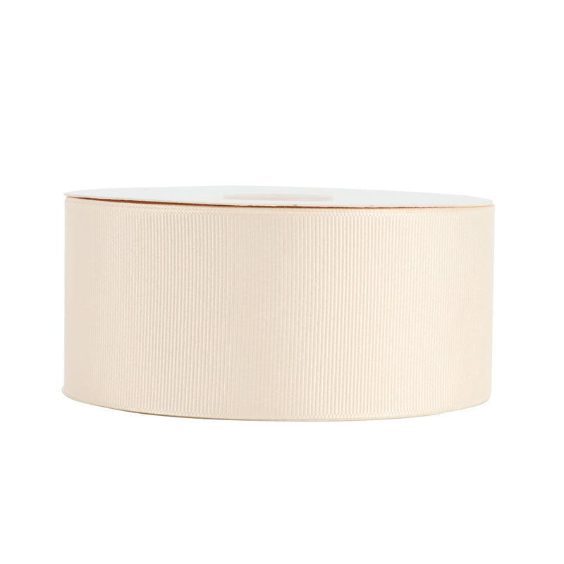 2 1/4" Textured Grosgrain Ribbon | Ivory (810) | 50 Yard Roll