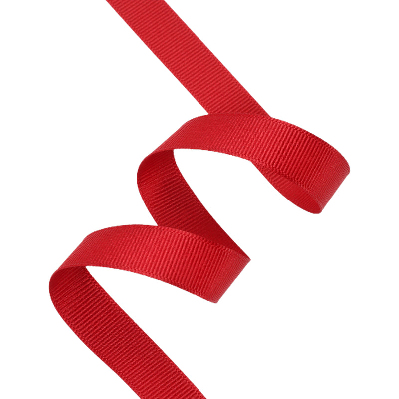 5/8" Textured Grosgrain Ribbon | Scarlet (260) | 100 Yard Roll