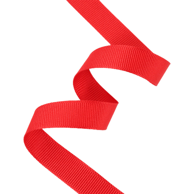 5/8" Textured Grosgrain Ribbon | Red (250) | 100 Yard Roll