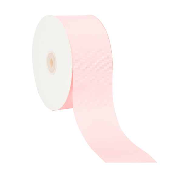 2 1/4" Textured Grosgrain Ribbon | Lt Pink (117) | 50 Yard Roll