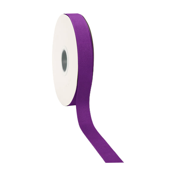 7/8" Textured Grosgrain Ribbon | Purple (465) | 100 Yard Roll