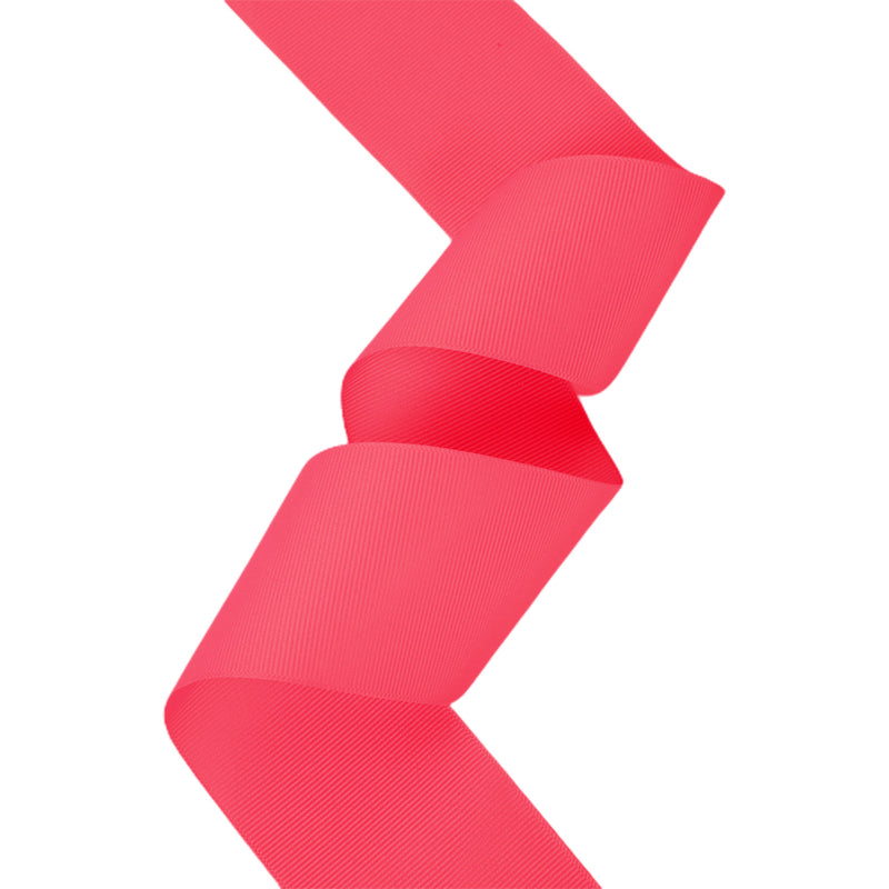 1 1/2" Textured Grosgrain Ribbon | Shocking Pink(175) | 50 Yard Roll