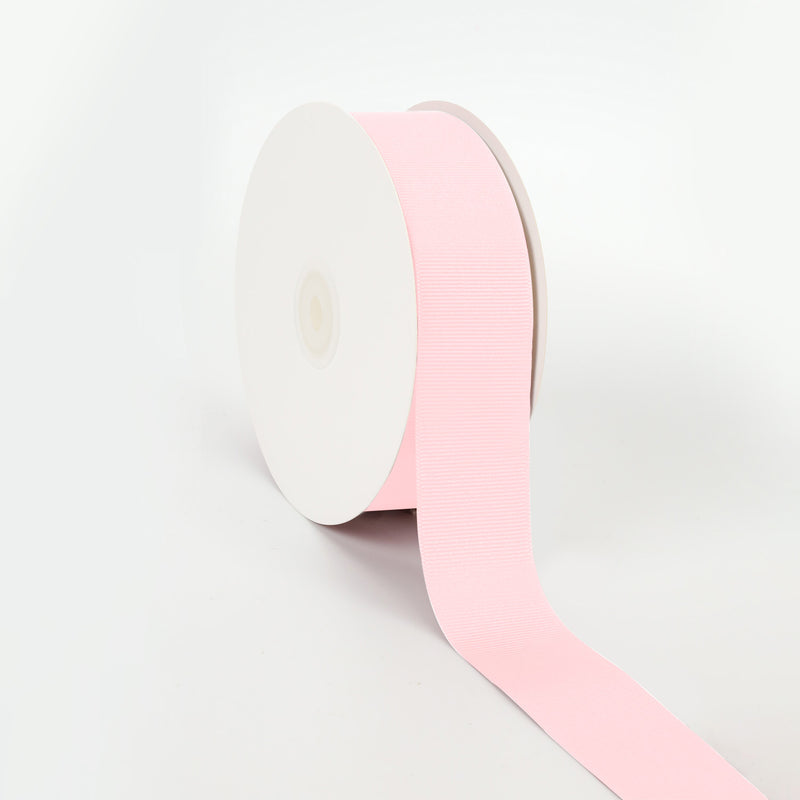 1 1/2" Textured Grosgrain Ribbon | Lt Pink (117) | 50 Yard Roll