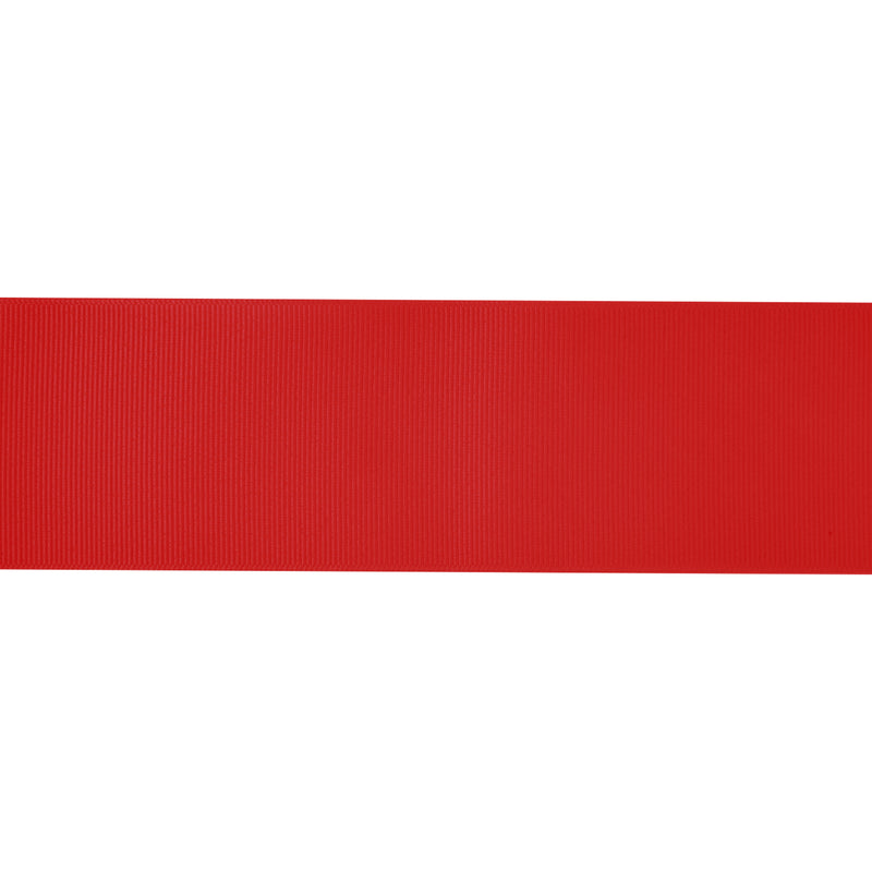 2 1/4" Textured Grosgrain Ribbon | Red (250) | 50 Yard Roll