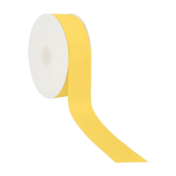 1 1/2" Textured Grosgrain Ribbon | Maize (650) | 50 Yard Roll