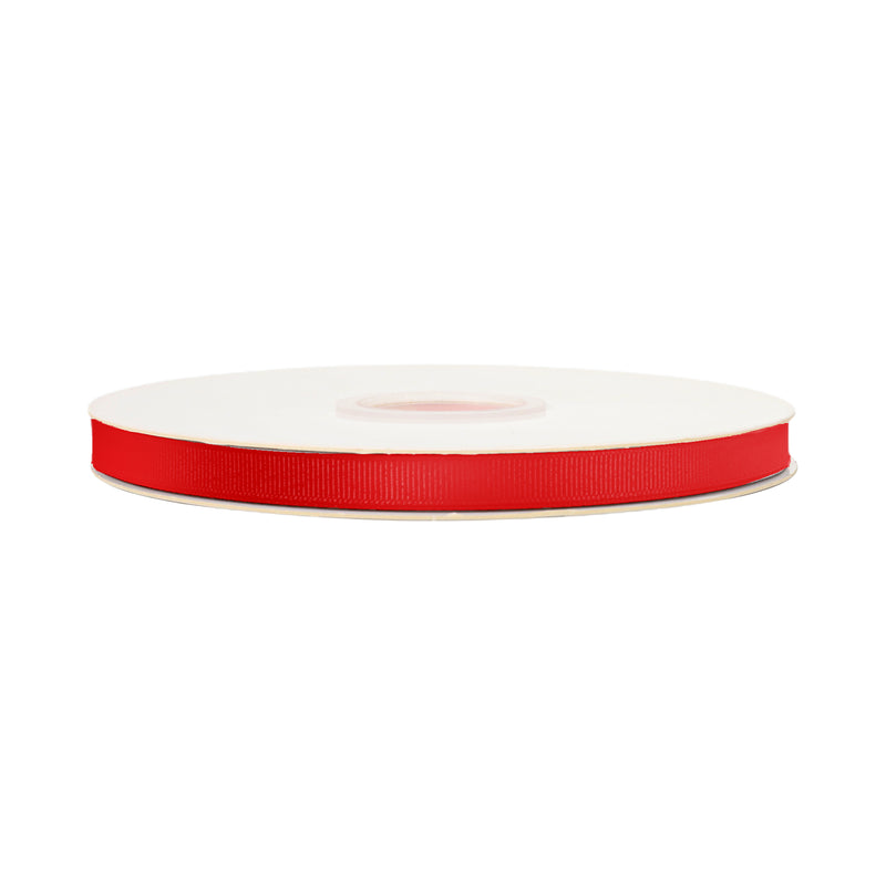 3/8" Textured Grosgrain Ribbon | Red (250) | 100 Yard Roll