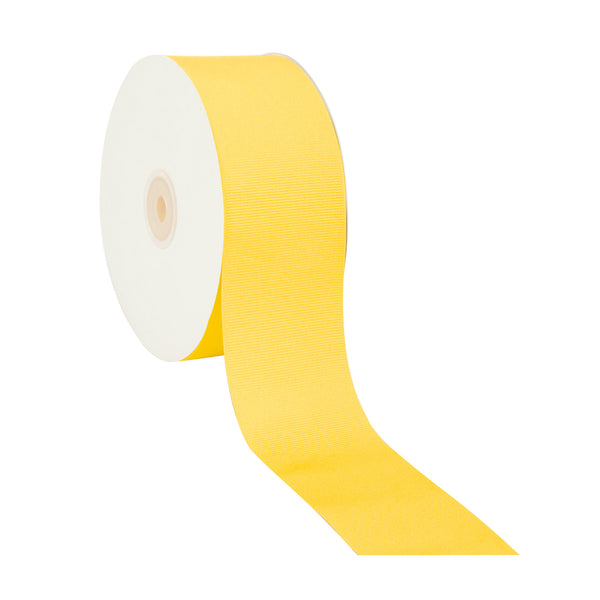 2 1/4" Textured Grosgrain Ribbon | Maize (650) | 50 Yard Roll