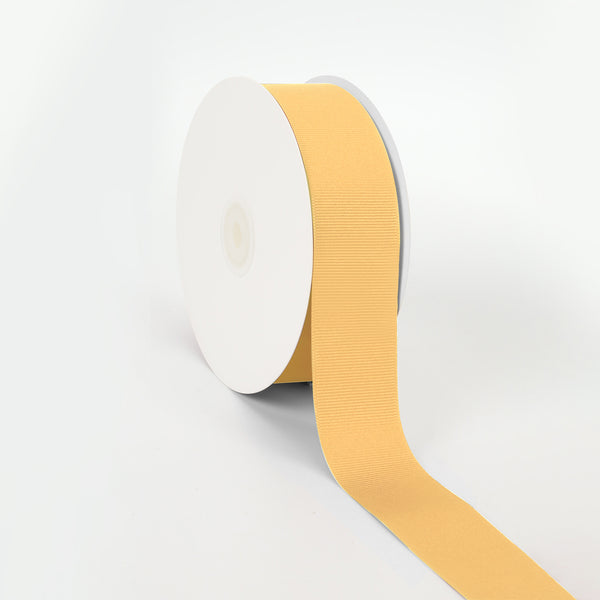 1 1/2" Textured Grosgrain Ribbon | Old Gold (690) | 50 Yard Roll