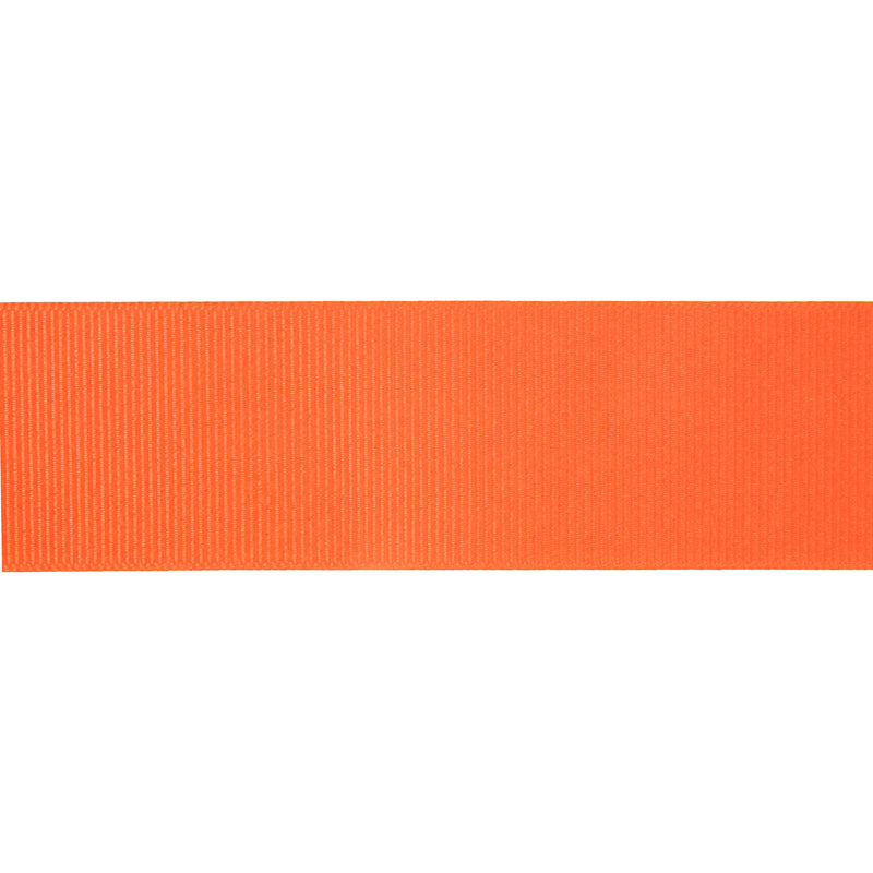 1 1/2" Textured Grosgrain Ribbon | Torrid Orange (750) | 50 Yard Roll