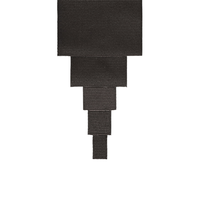5/8" Textured Grosgrain Ribbon | Black (030) | 100 Yard Roll