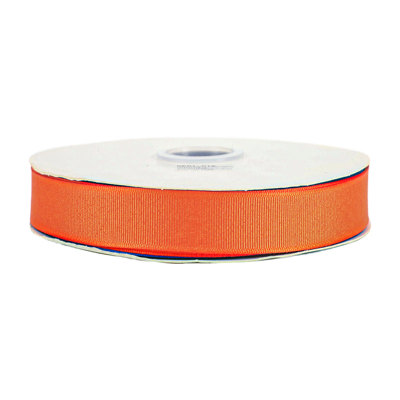 1 1/2" Textured Grosgrain Ribbon | Torrid Orange (750) | 50 Yard Roll