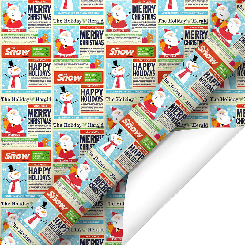 30" x 10' Holiday Wrapping Paper | Holiday News Papers