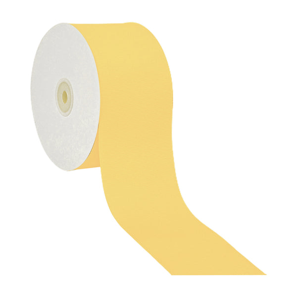 3" Textured Grosgrain Ribbon | Yellow Gold (660) | 50 Yard Roll