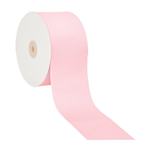 3" Textured Grosgrain Ribbon | Pearl Pink (123) | 50 Yard Roll