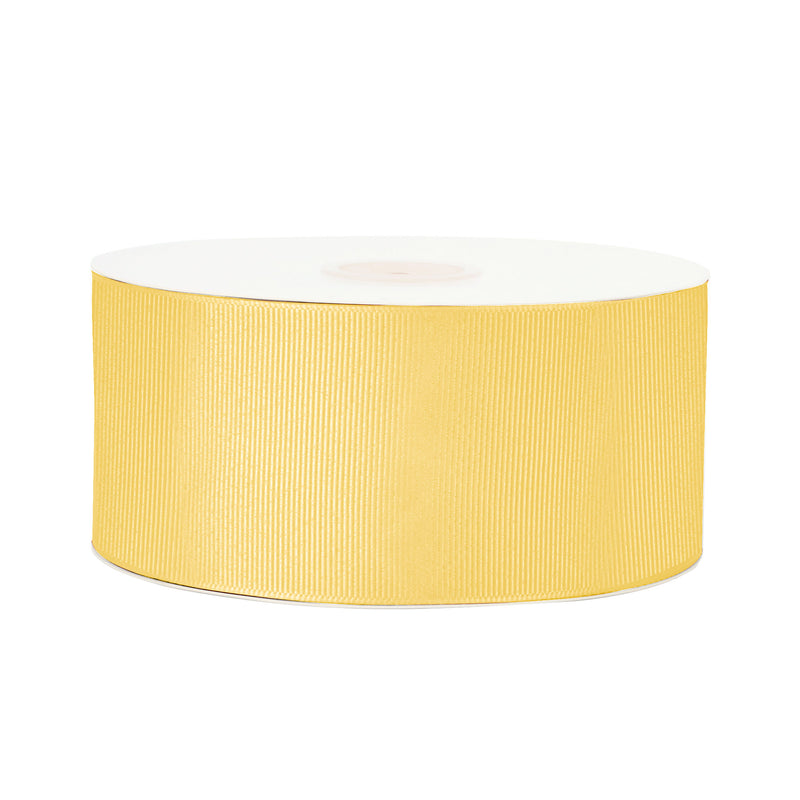 2 1/4" Textured Grosgrain Ribbon | Yellow Gold (660) | 50 Yard Roll