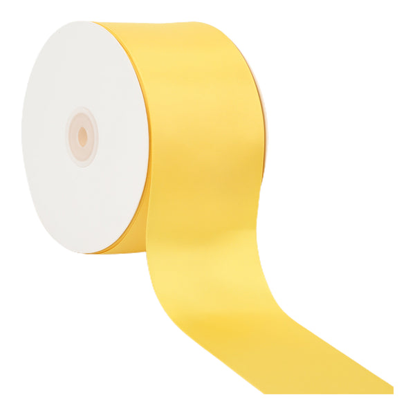 3" Double Face Satin Ribbon | Maize (650) | 25 Yard Roll