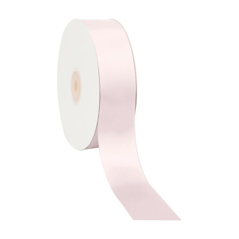 1 1/2" Double Face Satin Ribbon | Pearl Pink (123) | 50 Yard Roll