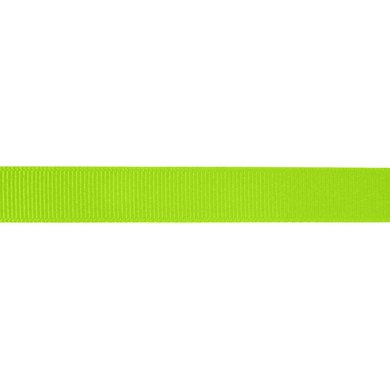 7/8" Textured Grosgrain Ribbon | Neon Lime (2545) | 100 Yard Roll