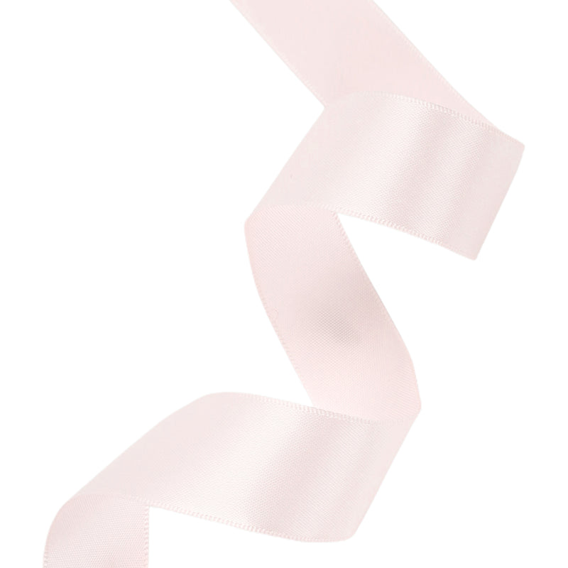 1" Double Face Satin Ribbon | Pearl Pink (123) | 25 Yard Roll