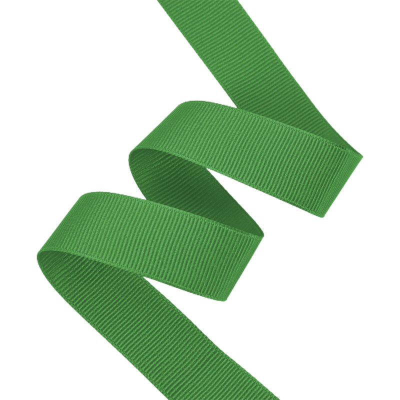 7/8" Textured Grosgrain Ribbon | Kelly Green (581) | 100 Yard Roll