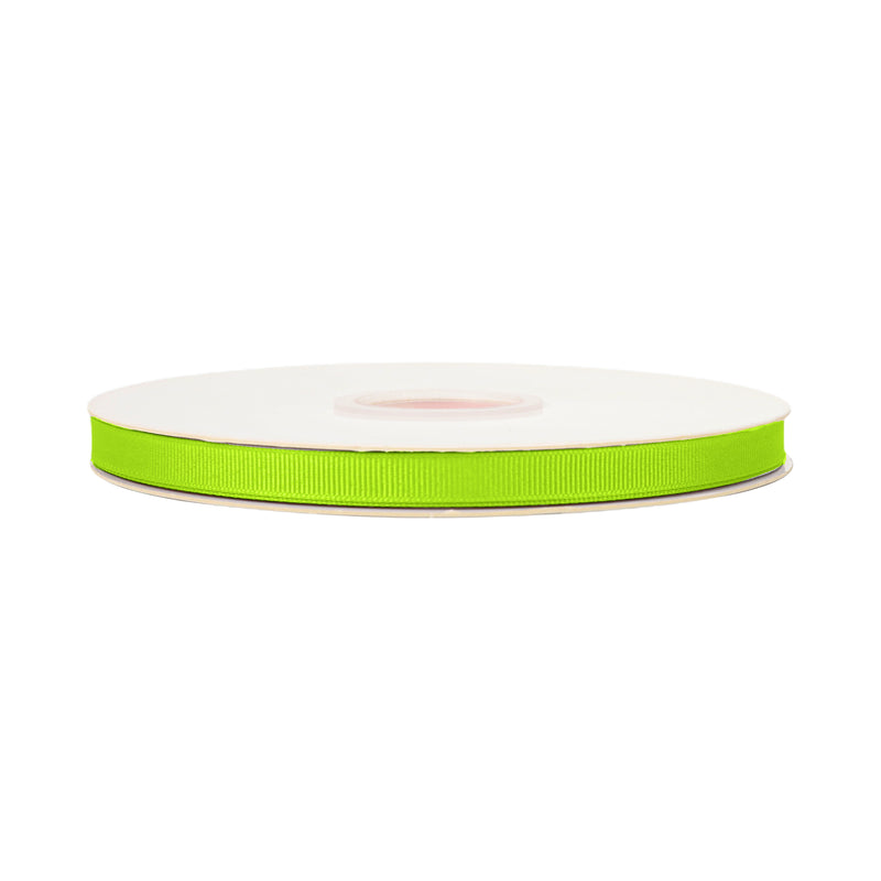 3/8" Textured Grosgrain Ribbon | Neon Lime (2545) | 100 Yard Roll