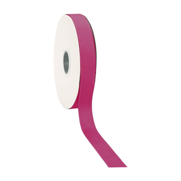 7/8" Textured Grosgrain Ribbon | Fuchsia (177) | 100 Yard Roll