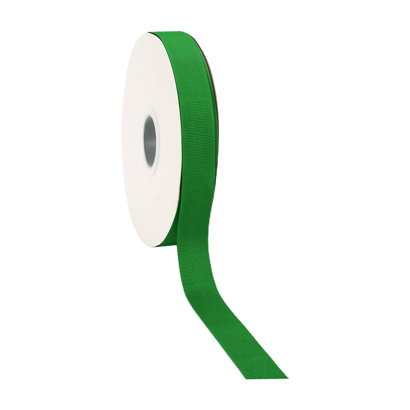 7/8" Textured Grosgrain Ribbon | Kelly Green (581) | 100 Yard Roll