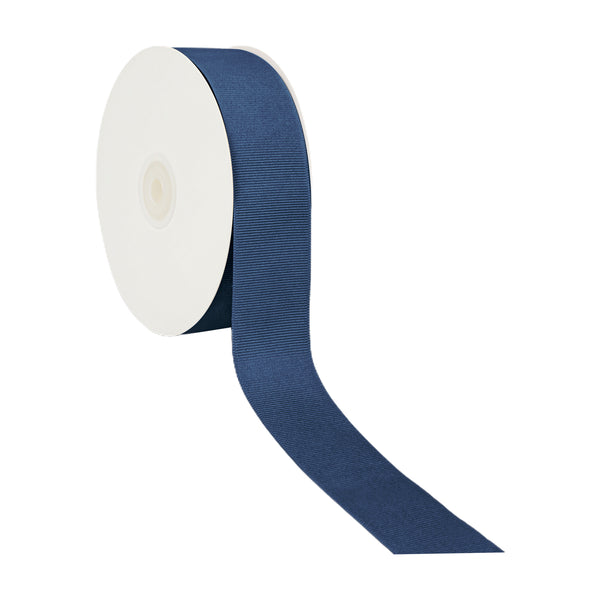 1 1/2" Textured Grosgrain Ribbon | Lt Navy (365) | 50 Yard Roll