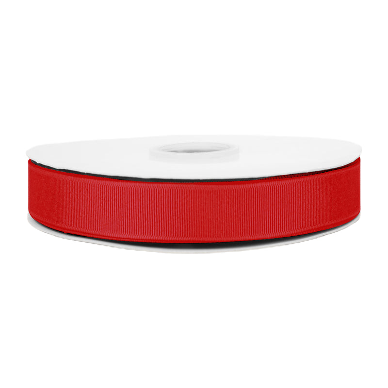 1 1/2" Textured Grosgrain Ribbon | Red (250) | 50 Yard Roll