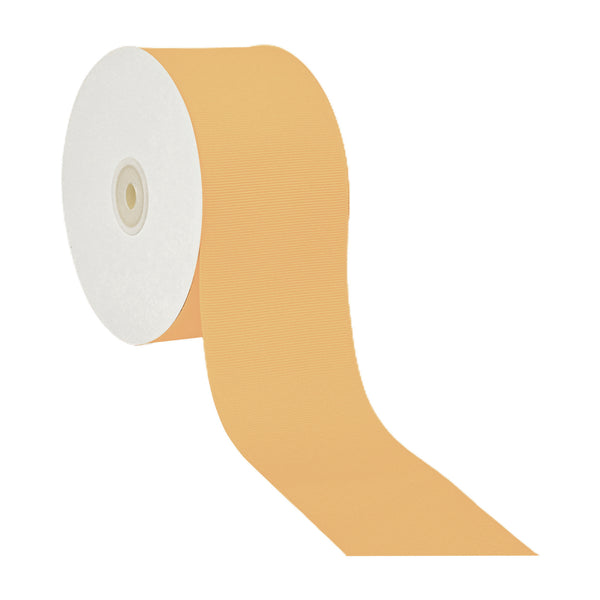 3" Textured Grosgrain Ribbon | Gold (675) | 50 Yard Roll