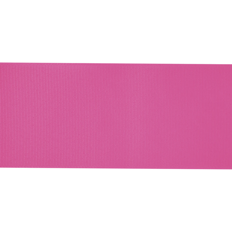 3" Textured Grosgrain Ribbon | Vibrant Pink (185) | 50 Yard Roll